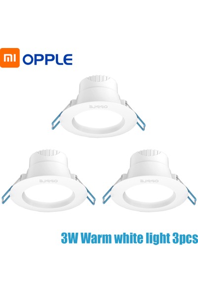 Opple 3W LED Spot Işığı Sıva Altı 100 Sıcak beyaz ışık 3'lü (Yurt Dışından)
