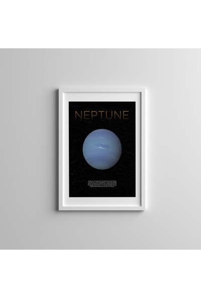 Gian Decor Dekoratif Neptün Gezegen Çerçeveli Tablo