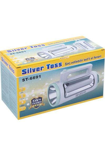 Silver Toss Şarjlı El Feneri Işıldak 54 LED ST-6691
