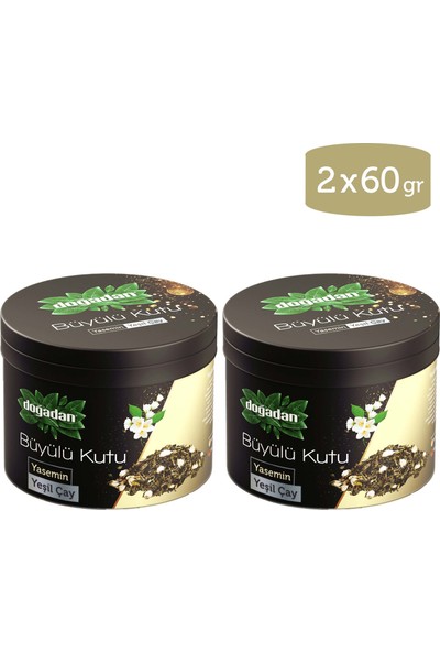 Doğadan Büyülü Kutu Yeşil Çay Yaseminli Dökme Çay X2