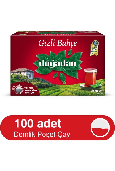 Doğadan Gizli Bahçe Demlik Poşet 100'Lük (320 G)