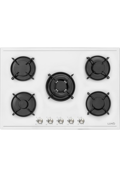 Luno Ankastre Beyaz Set (3420W90CM Davlumbaz + 6502W Fırın + CS5365 Ocak 75 Cm)