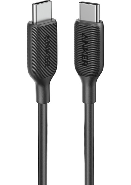 PowerLine III USB-C To USB-C 0.9m Şarj/Data Kablosu - Siyah - 60W Güç Destekli - A8852 (Anker Türkiye Garantili)