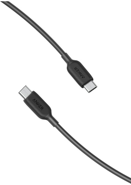 PowerLine III USB-C To USB-C 0.9m Şarj/Data Kablosu - Siyah - 60W Güç Destekli - A8852 (Anker Türkiye Garantili)