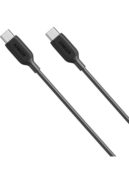 PowerLine III USB-C To USB-C 0.9m Şarj/Data Kablosu - Siyah - 60W Güç Destekli - A8852 (Anker Türkiye Garantili)