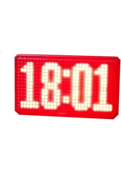 Sanec Çift Taraflı Dijital Duvar Saati Derece (Kasa Ölçüsü 20x40cm)