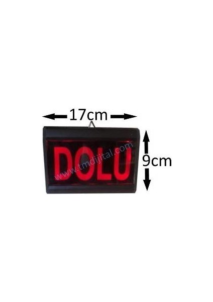 Sanec Ledli Dolu Tabelası Kasa Ölçüsü (9x17)