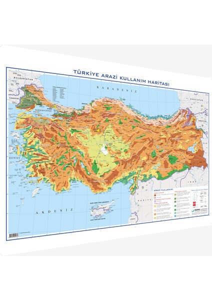 Gürbüz Yayınları Türkiye Arazi Kullanımı 70 x 100 cm