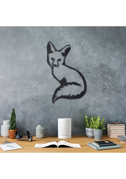 Tilki 2 Dekoratif Metal Duvar Tablosu