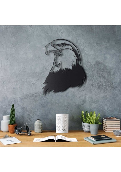 Asil Kartal Dekoratif Metal Duvar Tablosu
