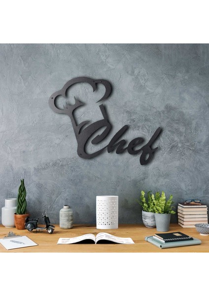 Chef Dekoratif Metal Duvar Tablosu