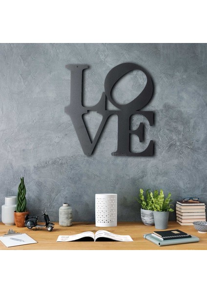 Love Dekoratif Metal Duvar Tablosu