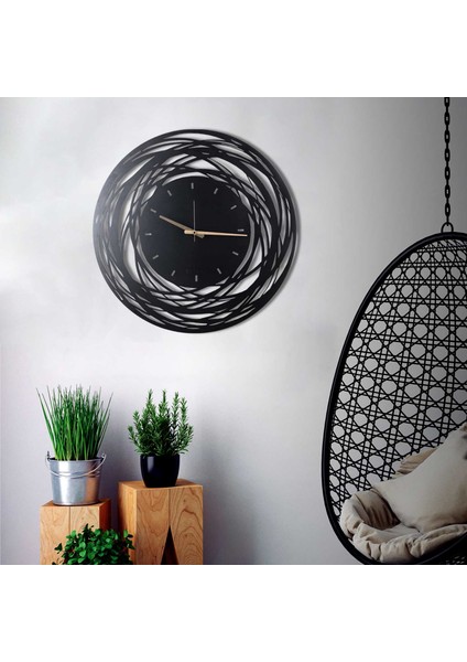 Metal Duvar Saati Lines