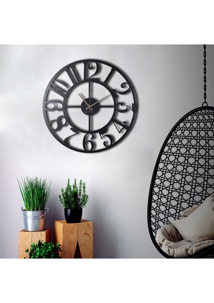 Metal Duvar Saati Circle
