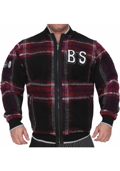 Bordo Kışlık Yün Pilot Ceket Mont Big Sam 4067