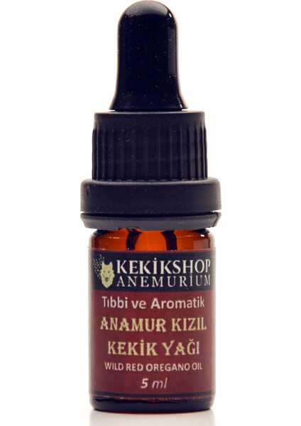 Kekikshop Anemurium Anamur Kızıl Kekik Yağı 5ml - %100 Saf Anamur Yabani Beyaz Kekiklerinden Üretilmiştir