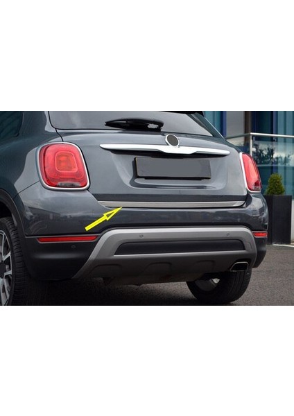 Fiat 500X Formlu Krom Bagaj Alt Çıtası P.çelik 2014 Üzeri modelleri