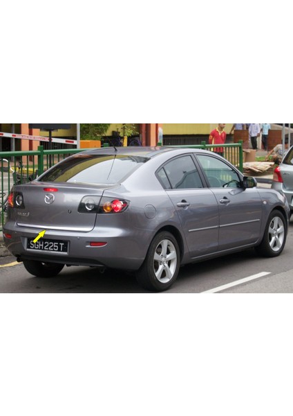 Mazda 3 Sedan Formlu Krom Bagaj Alt Çıtası 2003-2009 P.çelik