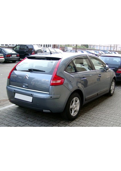 Citroen C4 Hb Formlu Krom Bagaj Alt Çıtası 2004-2010 P. Çelik