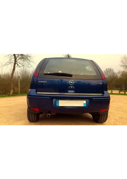 Opel Corsa C Fomlu Krom Bagaj Alt Çıtası 2000-2007 Arası P.çelik modelleri