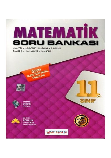 Yarı Çap Yayınları 11. Sınıf Matematik Soru Bankası