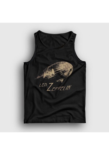 Unisex Siyah Airship Led Zeppelin Atlet