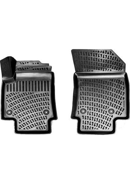 Ford Connect 03-14 Panelvan Siyah 3D Paspas Ön Iki