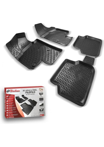 Honda Accord 03-08 Siyah 3D Paspas