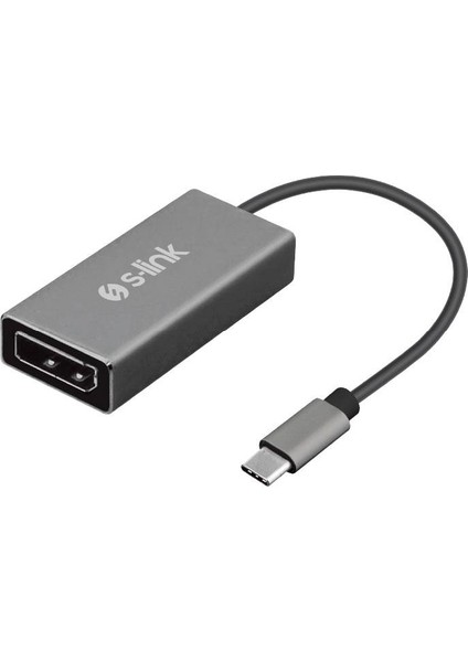 Swapp SW-U510 Gri Metal Type-C To Displayport 4K Çevirici Adaptör