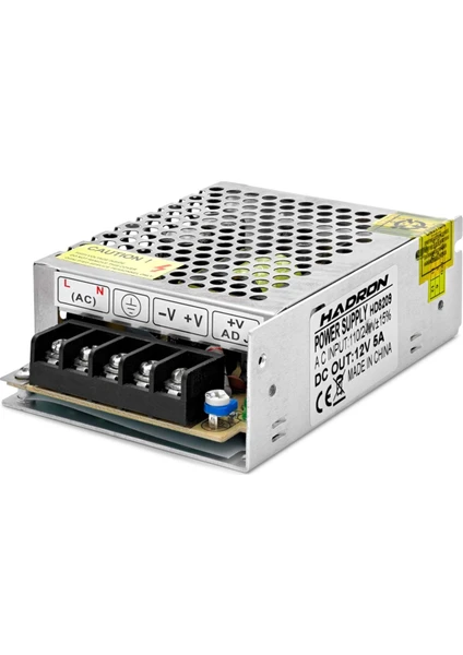 HD8209 12 Volt 5 Amper Güvenlik LED Adaptör