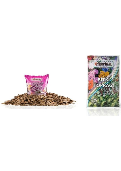 Garden Orkide Toprağı-Bitki Torpağı 2li Set