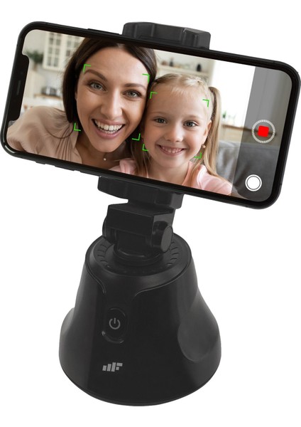 Fit N Joy 0547 360 Derece Yüz Takip Telefon Tutucu Smart Gimbal Siyah