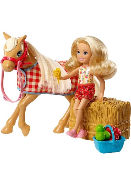 Sweet Orchard Farm Çiftçi Chelsea Bebeği ve Atı Oyun Seti GFF50 modelleri