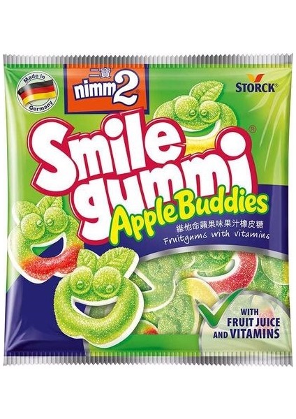 Smile Gummi Elmalı Buddies Şekerleme 90 gr