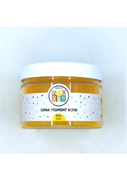 Epoksi Reçine Pigment Opak Toz Boya 60 gr Sarı