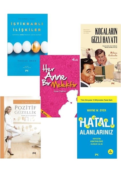 Kocaların Gizli Hayatı - Hatalı Alanlarınız- Pozitif Güzellik - 5 Kitap