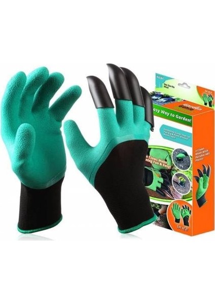 Garden Genie Gloves Toprak Kazma Bahçe Eldiveni Tırmıklı