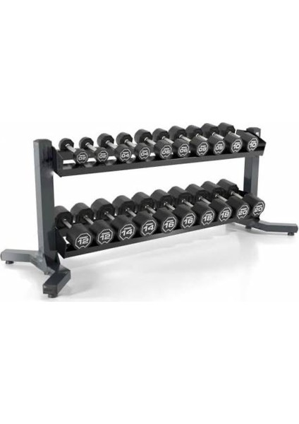 Dambıl Rack Profesyonel 2 Raflı Dambıl Standı