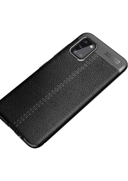 Galaxy A02S Kılıf Niss Silikon Deri Görünümlü Siyah fiyatları