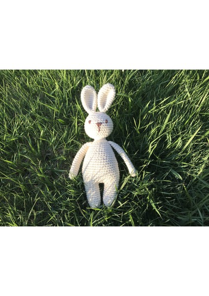 Natural Amigurumi El Örgüsü Oyuncak Tavşan