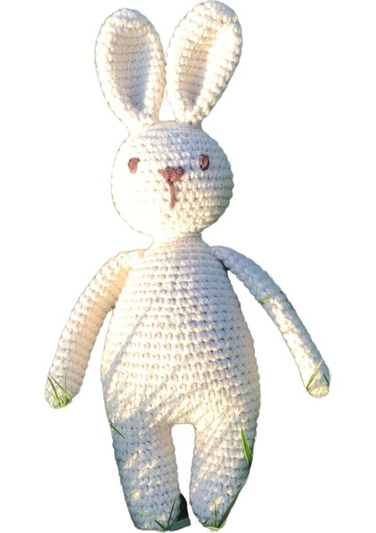 Natural Amigurumi El Örgüsü Oyuncak Tavşan