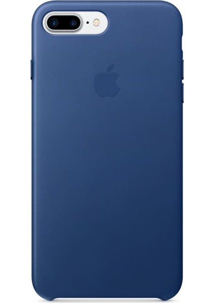Apple iPhone 7/8 Plus Deri Kılıf-Safir Mavi