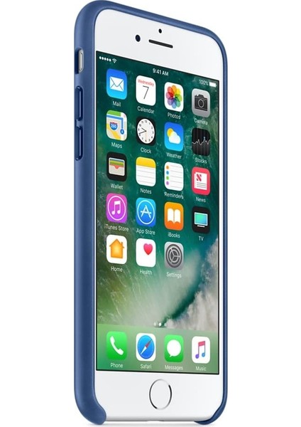 Apple iPhone 7/8 Plus Deri Kılıf-Safir Mavi modelleri