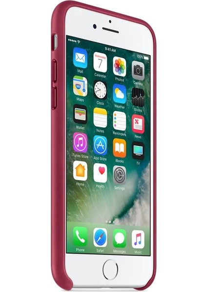 Apple iPhone 7/8 Plus Deri Kılıf-Fuşya