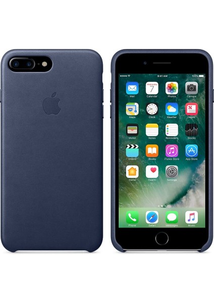 Apple iPhone 7/8 Plus Deri Kılıf-Lacivert