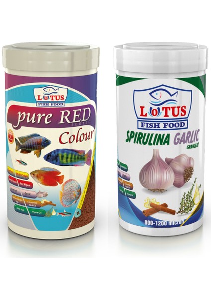 Pure Red Colour & Spırulına Garlıc Granulat 100 ml