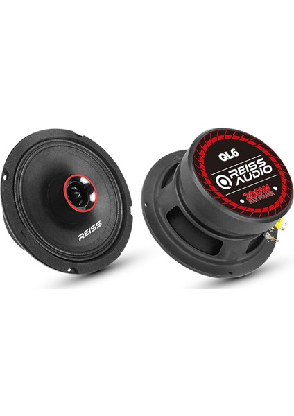 Rs-Ql6 200 Watt Max POWER+100 Watt Rms POWER+16CM Oto Midrange