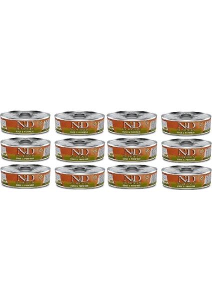 N&d Pumpkin Tahılsız 12 Adet Balkabağı Ördek Yetişkin Yaş Mama 80 gr