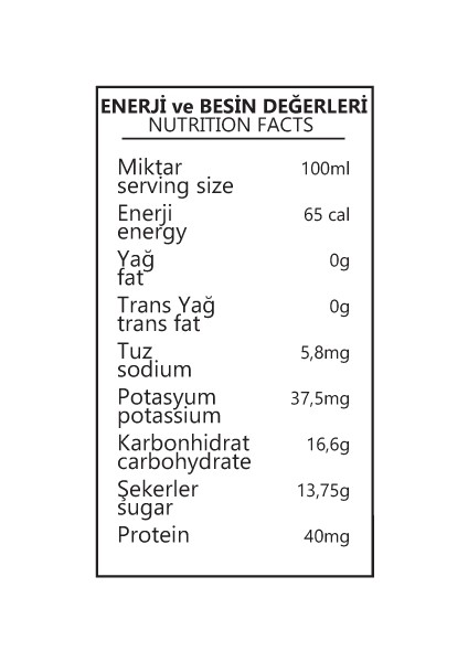 Benorganic  Üzüm Suyu 12'li x 250 ml