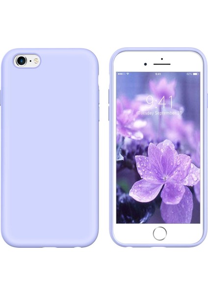 Apple iPhone 6 Plus Kılıf Liquid Lansman Silikon Lila